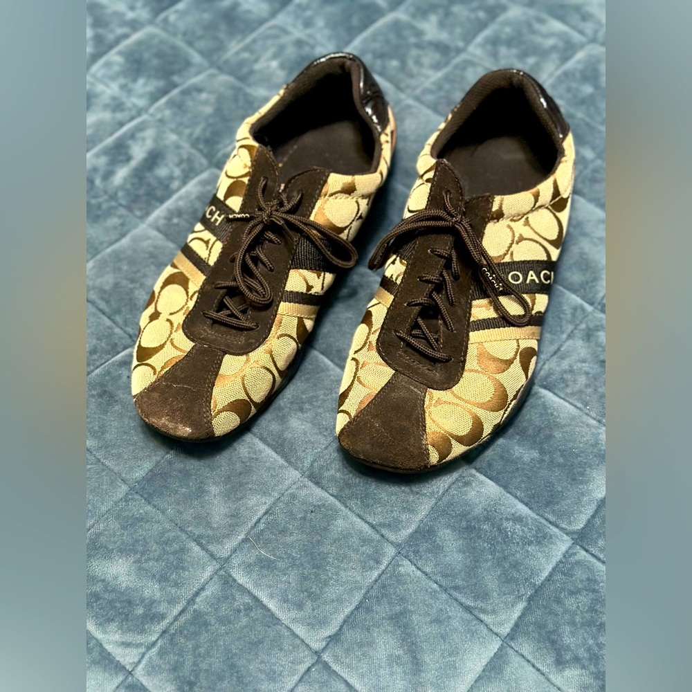 Brown Coach Jayne Loafers size 10